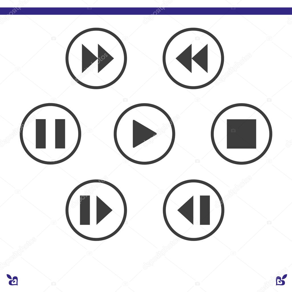 media player control buttons