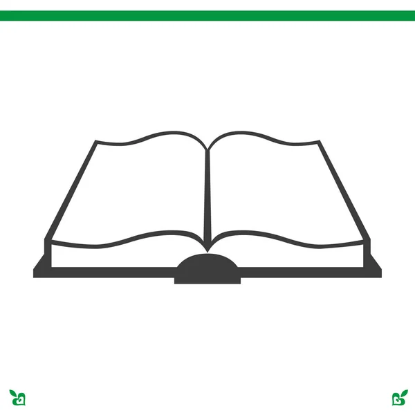 Libro de texto icono plano — Vector de stock