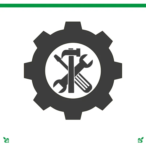 Ferramentas ícone plana —  Vetores de Stock