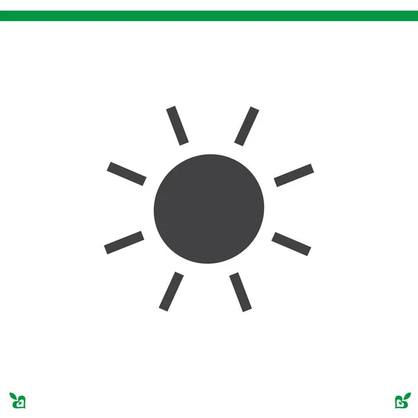 Sol Icono plano — Vector de stock