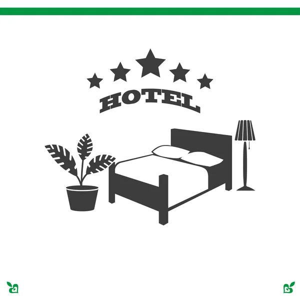 Ilustracja znak hotel — Wektor stockowy