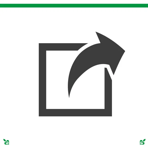 Aandeel teken pictogram — Stockvector