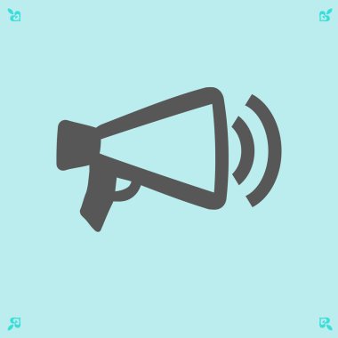 megafon, hoparlör simgesini