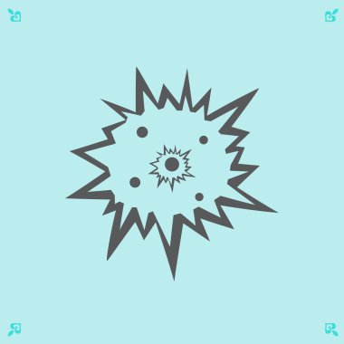 Düz patlama simgesi