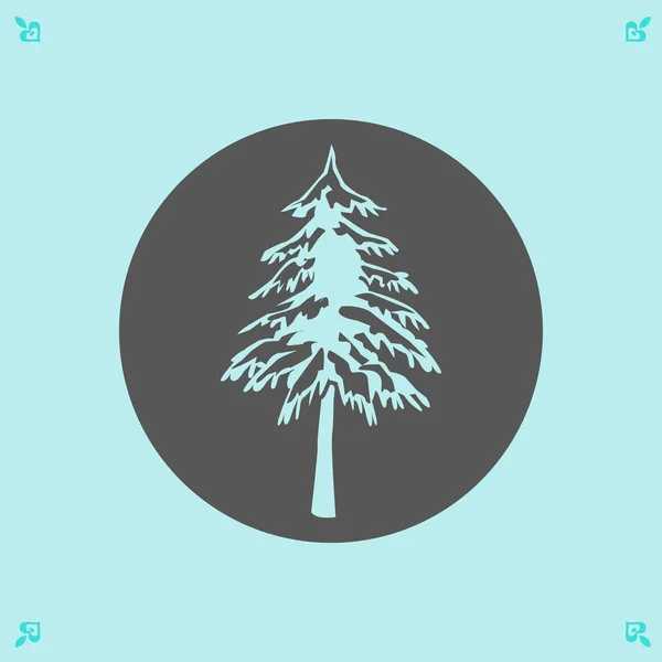 Illustrazione icona albero — Vettoriale Stock