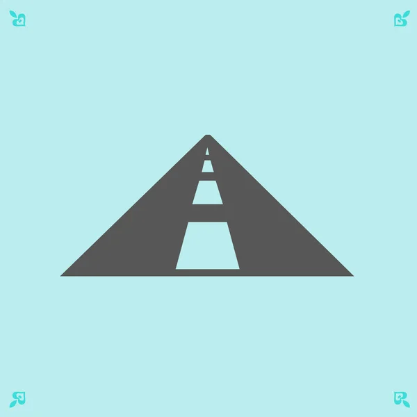 Road ikon illustration — Stock vektor