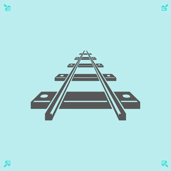 Illustration icône ferroviaire — Image vectorielle