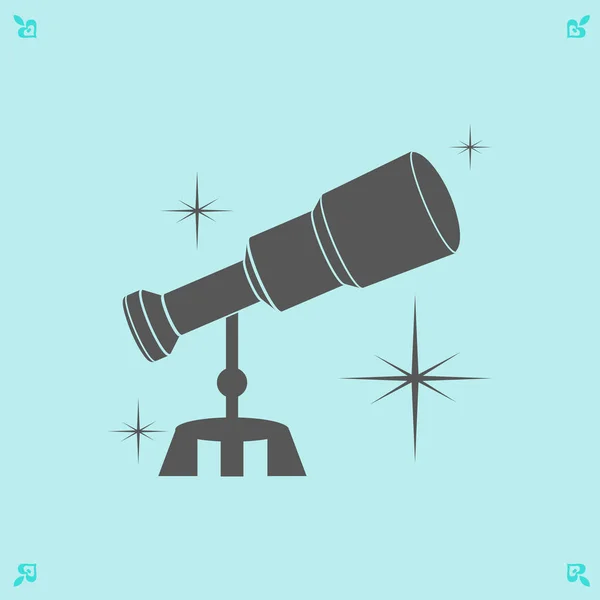 Telescope icon illustration — Stock Vector