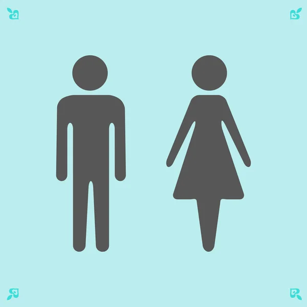Man en vrouw illustratie — Stockvector