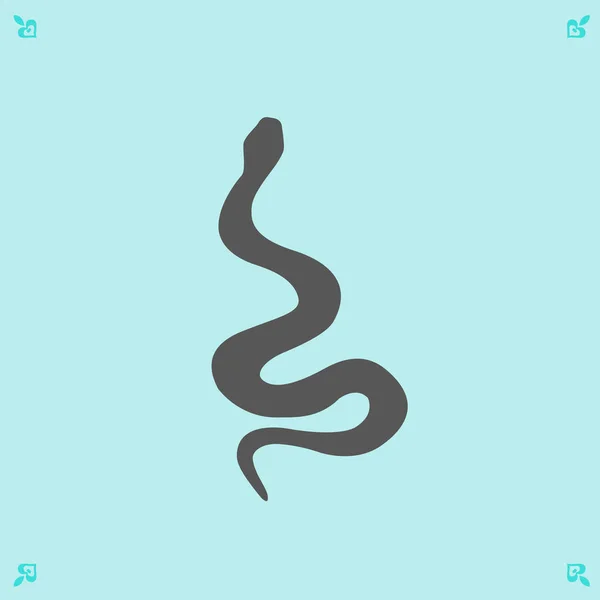 Ilustración icono de serpiente — Archivo Imágenes Vectoriales