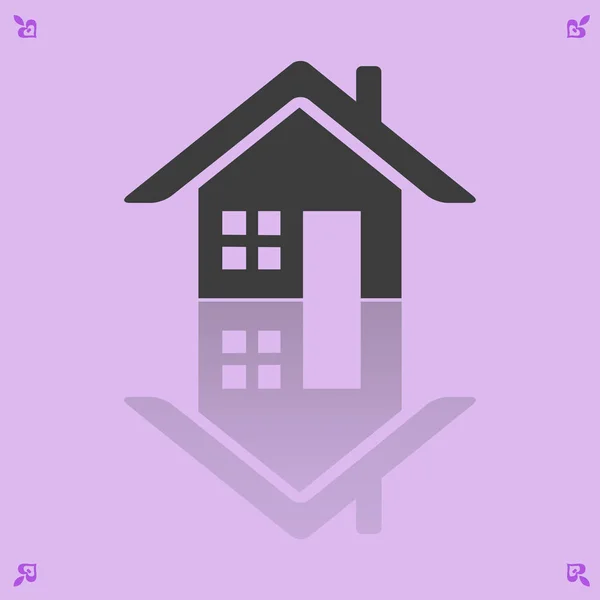 Huis pictogram illustratie — Stockvector