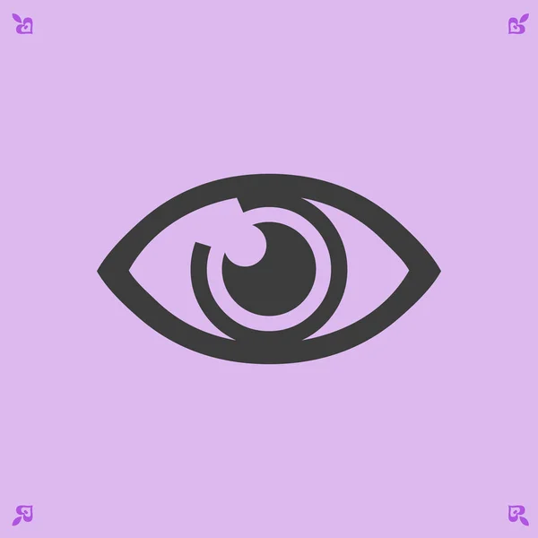 Teken oogpictogram — Stockvector