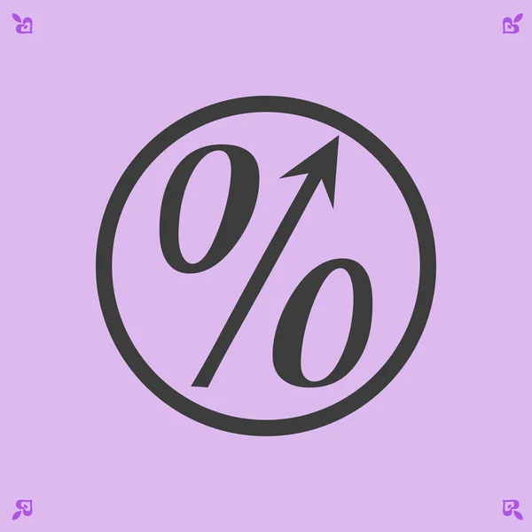 Porcentaje de símbolo ilustración — Vector de stock