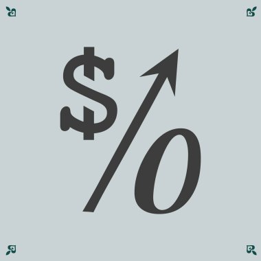 yüzde simgesi illüstrasyon 