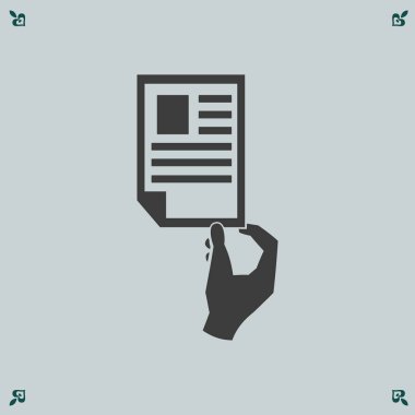 Kağıt belge simgesi 