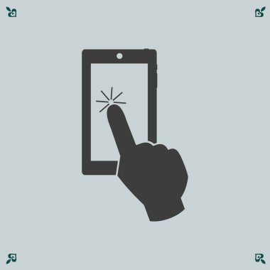 Dokunmatik ekran smartphone simgesini