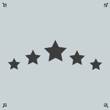 beş yıldız simgesi