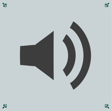 hoparlör simgesi illüstrasyon