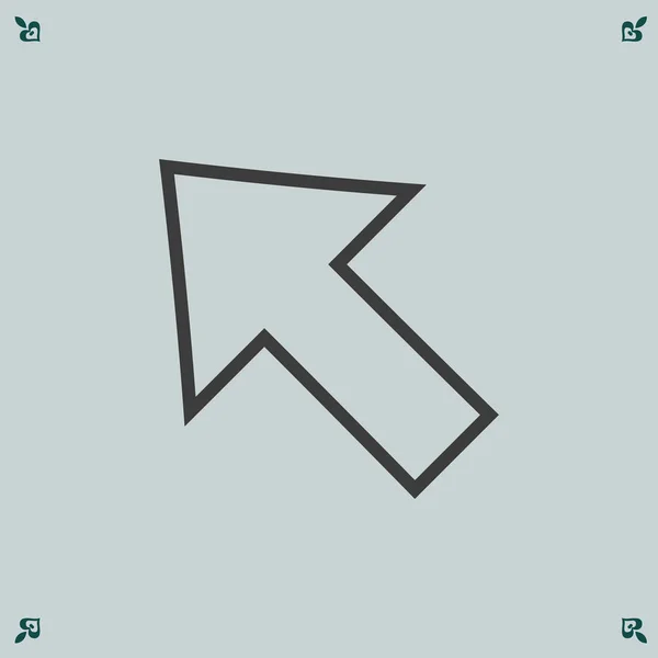 Icono de flecha de ilustración — Vector de stock
