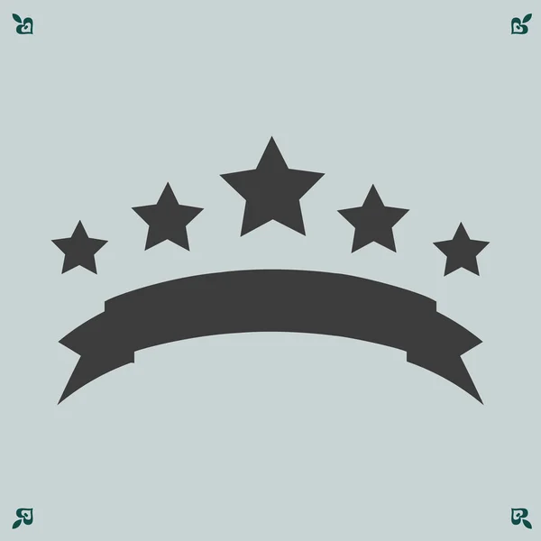 Five stars icon — Stock Vector