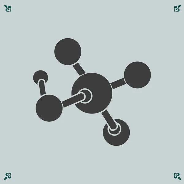 Icono de molécula vector ilustración — Vector de stock