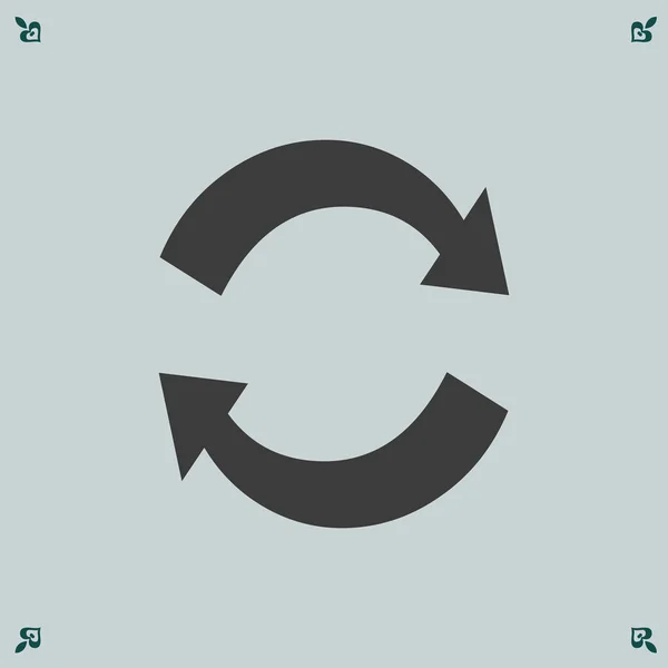 Плоская иконка циклического — стоковый вектор