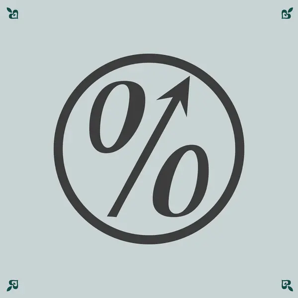 Symbol procenta ilustrace — Stockový vektor