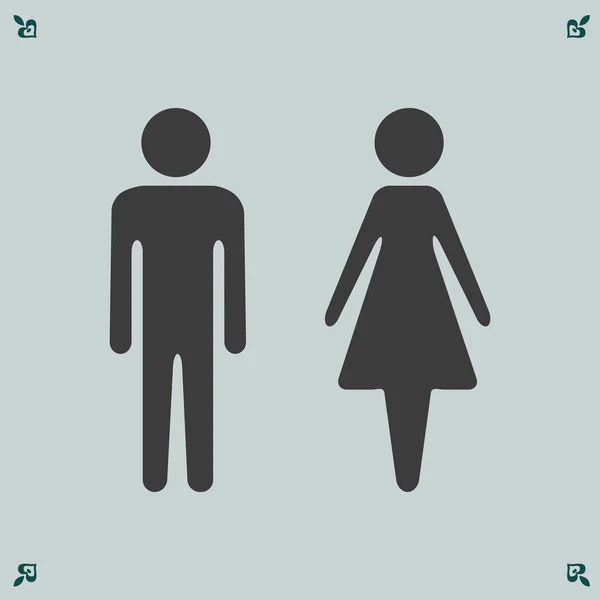 Man and woman  illustration — Stock Vector