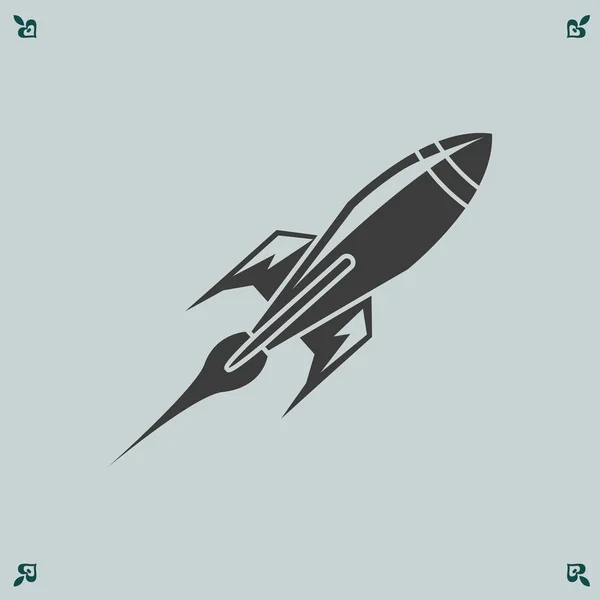 Rocket  icon illustration — Stock Vector