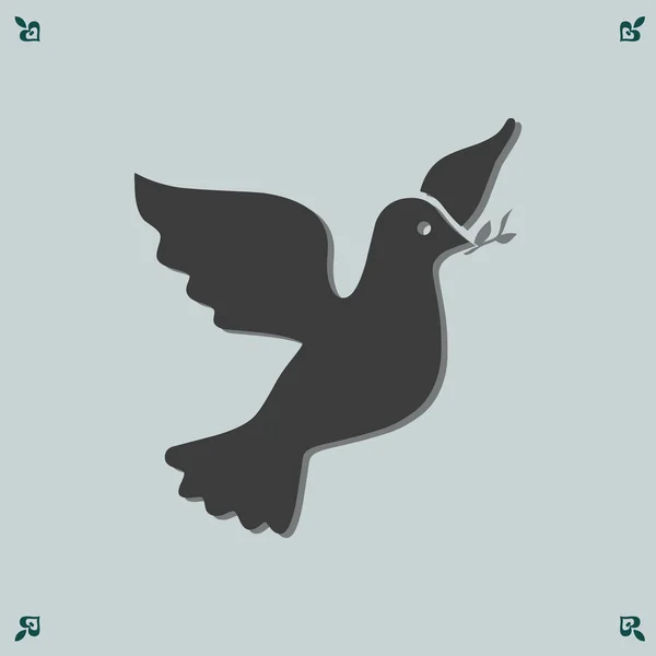Иконка голубя — стоковый вектор