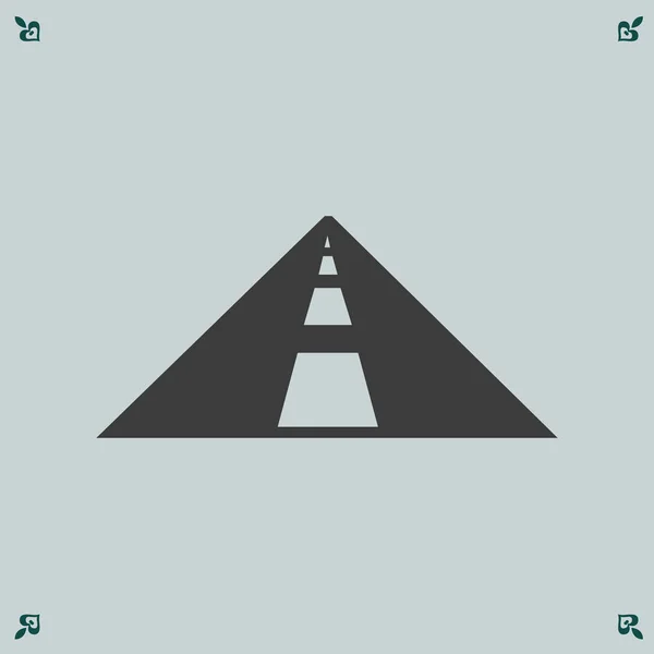 道路アイコンの図 — ストックベクタ