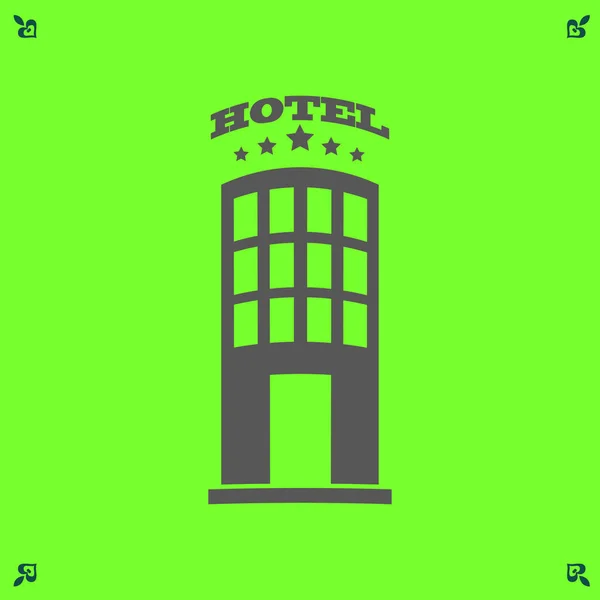Ilustración del icono del hotel — Archivo Imágenes Vectoriales