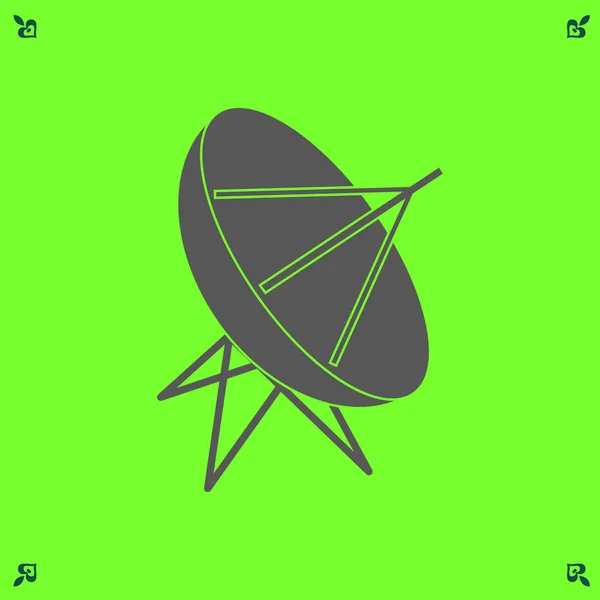 Pictogram satellietschotel — Stockvector