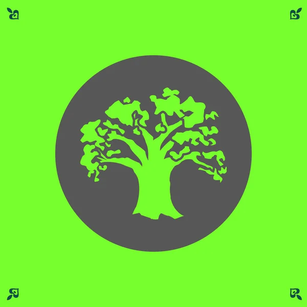 Ilustración del icono del árbol — Vector de stock