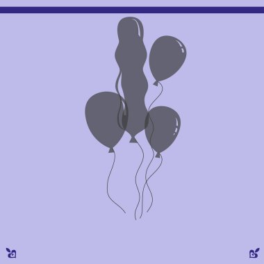 Balonlar simge tasarlamak