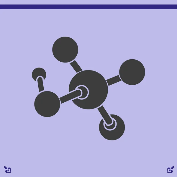 Icono de molécula ilustración — Vector de stock