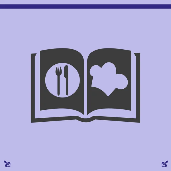 Icona del libro Cook — Vettoriale Stock
