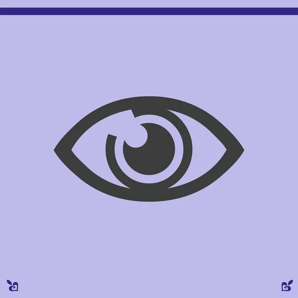 Icono de signo ocular — Vector de stock