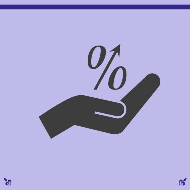 Yandan yüzde simgesi