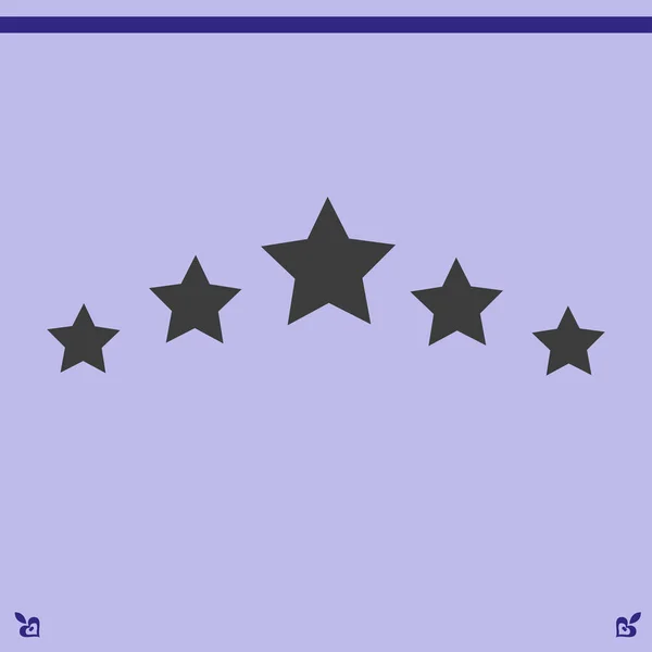 5 つ星のアイコン — ストックベクタ