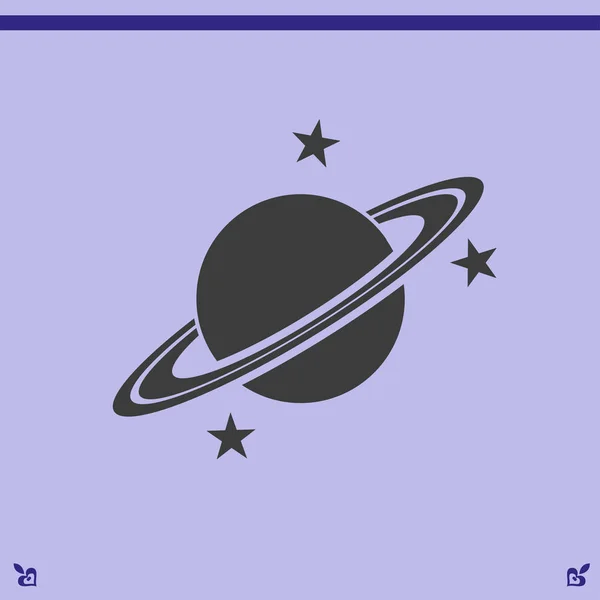 Illustration icône planète — Image vectorielle