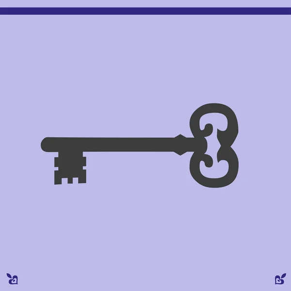 Ilustração do ícone chave — Vetor de Stock