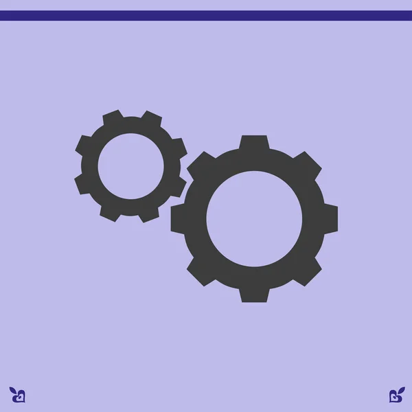 Kugghjul ikon illustration — Stock vektor