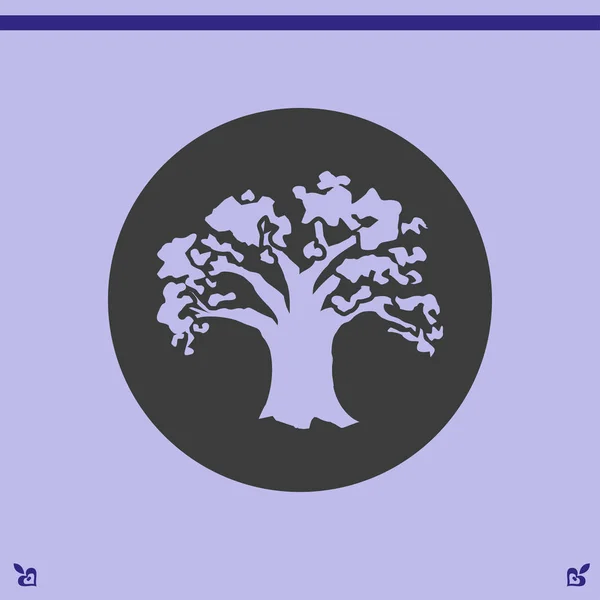 Baum-Ikone — Stockvektor