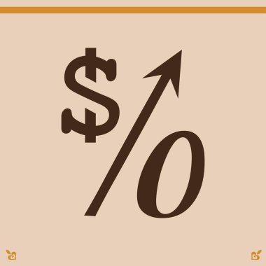 yüzde simgesi illüstrasyon
