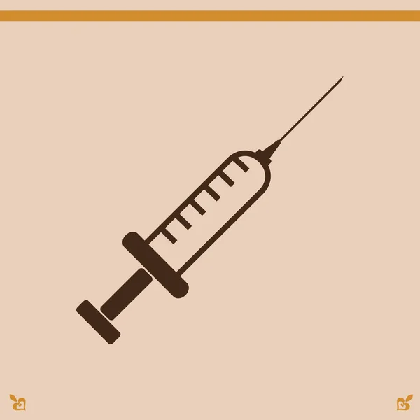 Hypodermic syringe icon — Stock Vector