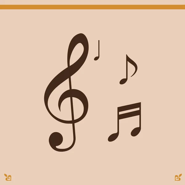 Musical notes icon — Stock Vector