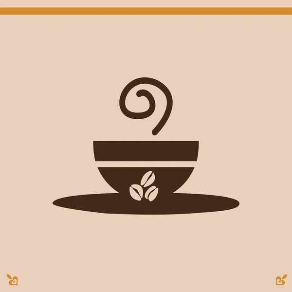 Taza de café icono — Vector de stock