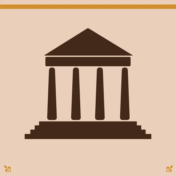 Icono de la Universidad ilustración — Vector de stock