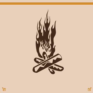 şenlik ateşi simge tasarlamak